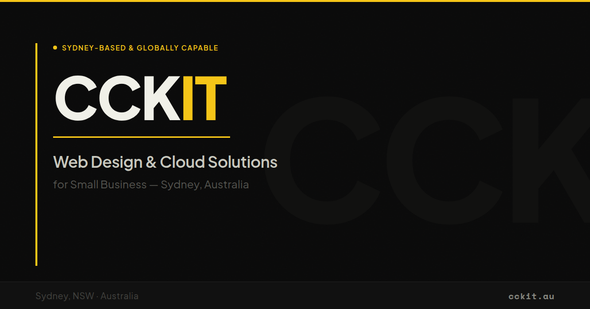 Cckit CCK IT — Web Design & Cloud Solutions for Small Business